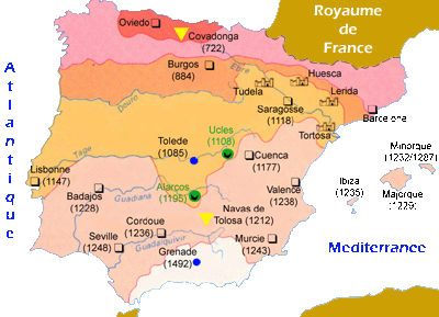 carte de la reconqute